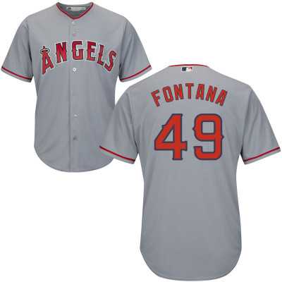 Los Angeles Angels of Anaheim #49 Nolan Fontana Majestic Gray Road New Cool Base Stitched Jersey JiaSu,We sell and wholesale Los Angeles Angels of Anaheim #49 Nolan Fontana Majestic Gray Road New Cool Base Stitched Jersey JiaSu on line form chian!